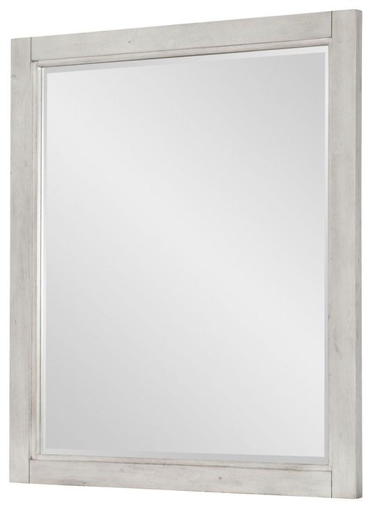 Summer Camp Stone Path Gray Rectangular Dresser Mirror