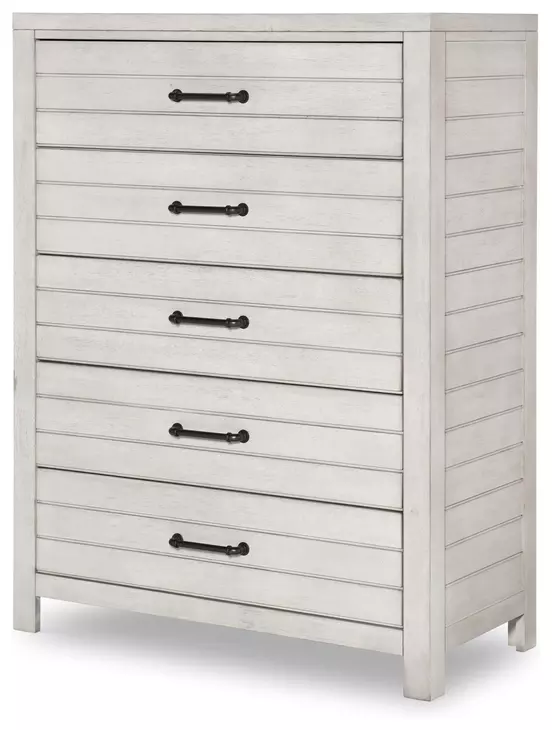 Summer Camp Stone Path Gray 5 Drawer Chest