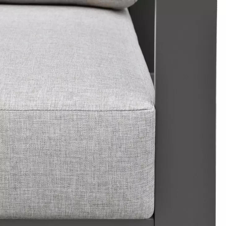 Navarro Outdoor Seating Gray Upholstered Outdoor Lounge Chair