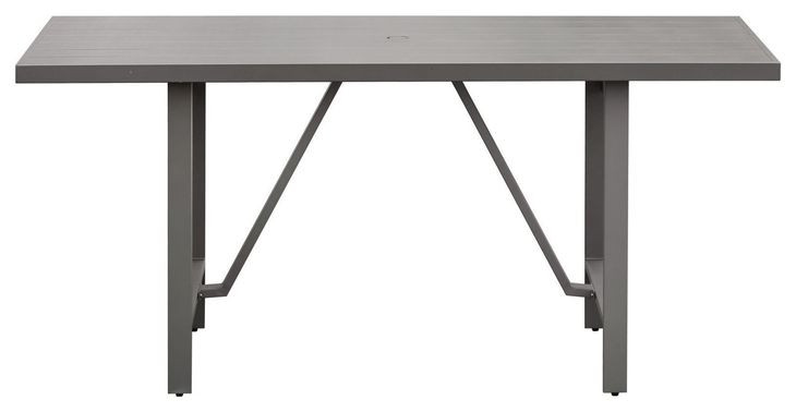 Navarro Outdoor Dining Mocha Outdoor 80" Rectangular Counter Height Table