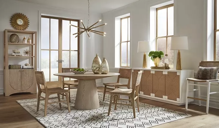 Carson Matte White Lacquer Woven Back Bar Stool With Rush Seat
