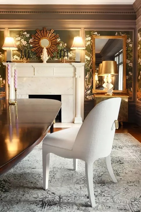Sadie White Linen Performance Fabric Dining Chair With Textured White Linen Frame