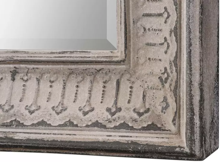 Sigvard Taupe Ivory Wash Mirror