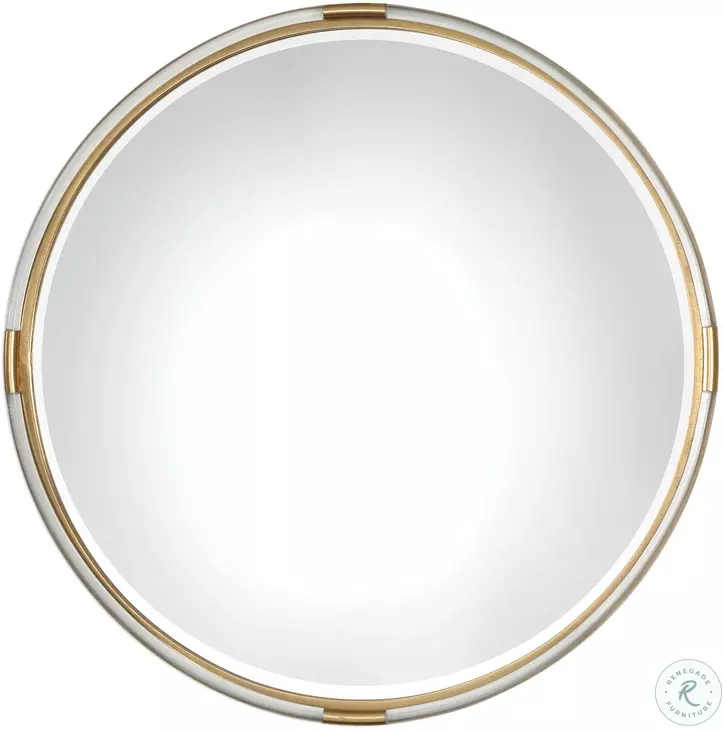 Lucen Round Gold Mirror