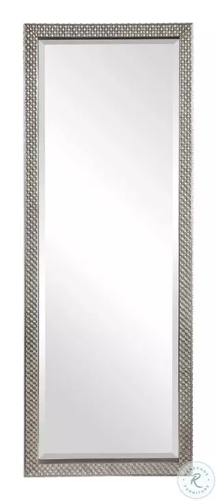 Tanvara Lightly Antique Metallic Silver Floor Mirror