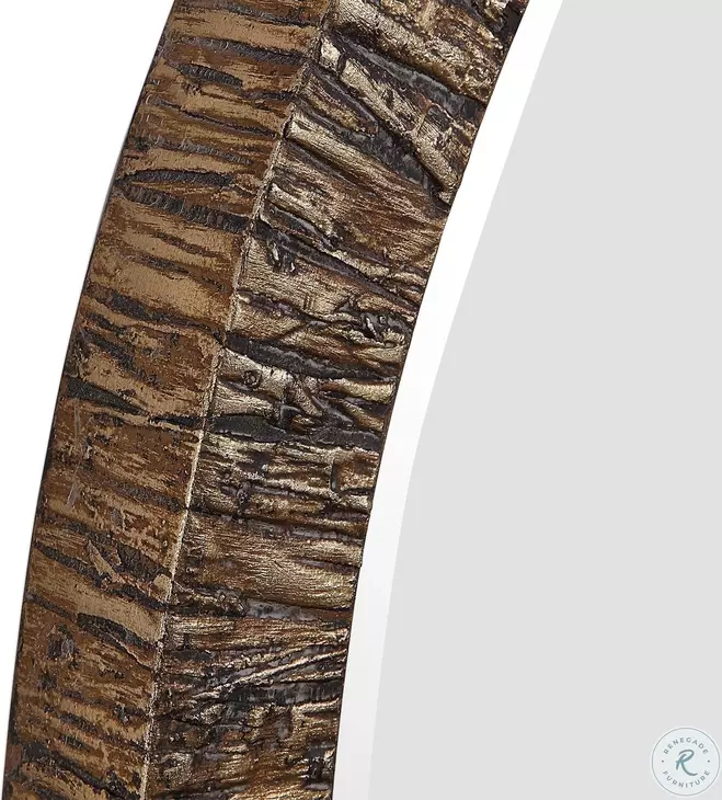 Aquilo Antique Metallic Gold Leaf Mirror