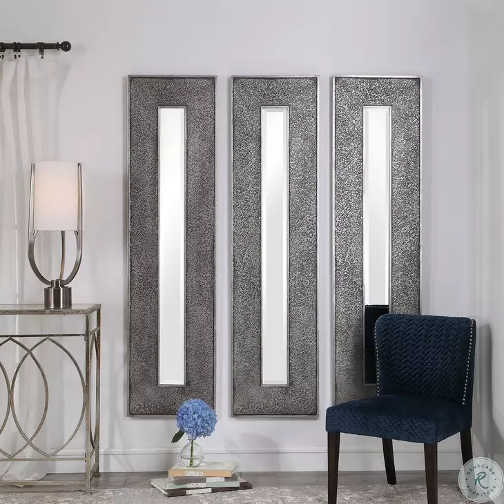 Maxon Metallic Silver Leaf Mirror