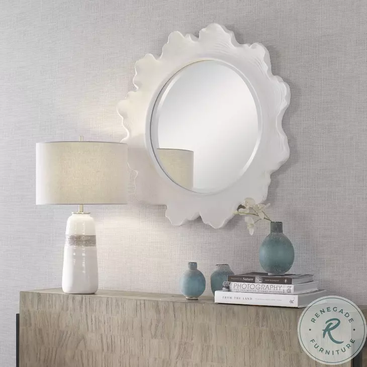 Thornebrook Matte White Mirror