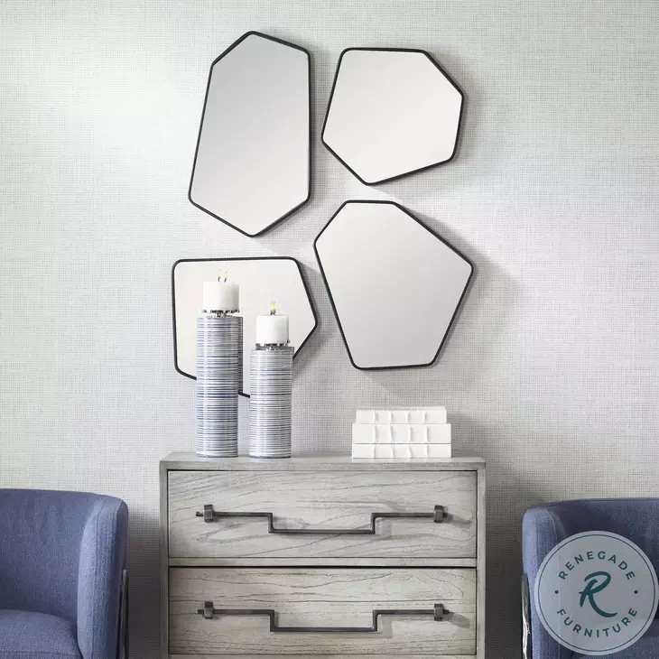 Maelis Satin Black Mirror