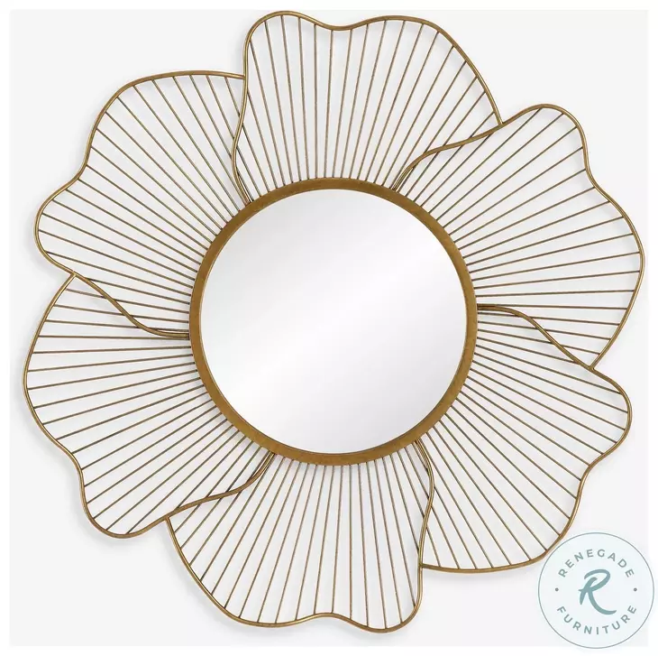 Tressia Antiqued Gold Mirror