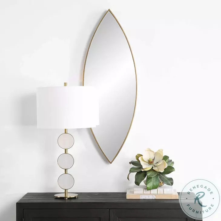 Orbitra Antiqued Gold Mirror