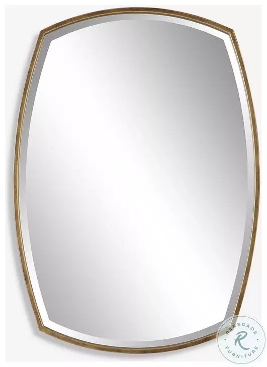Varenna Antiqued Gold Vanity Mirror