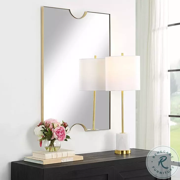 Quader Gold Vanity Mirror