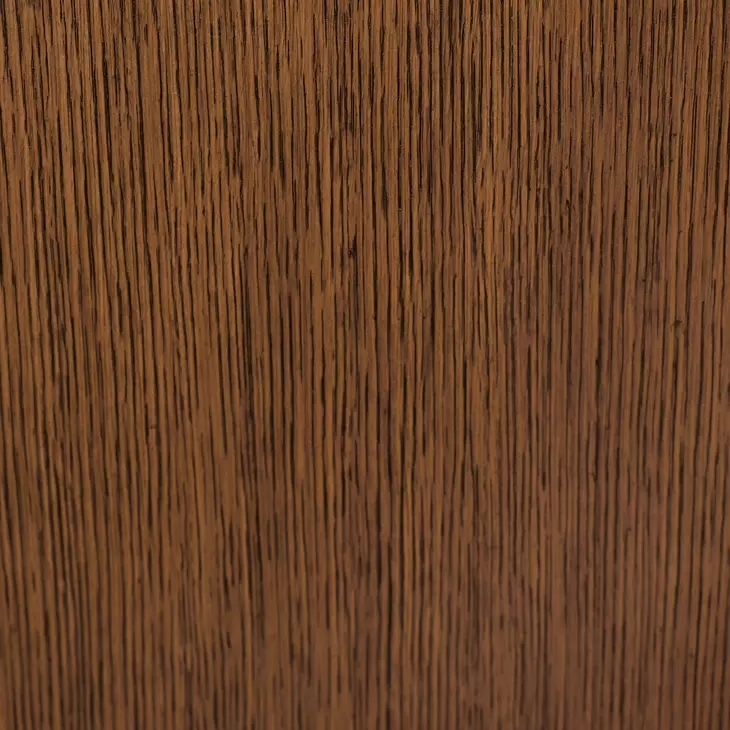 Novalie Provincial Brown Oak Soft Close 2 Drawer Side Table With Fluted Drawer Fronts