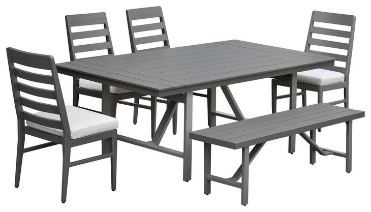 Navarro Outdoor Dining Mocha Outdoor Dining Bench