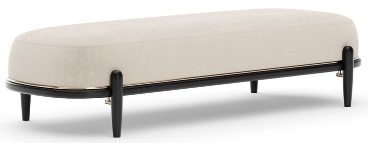 Madera Ecru Upholstered Bed Bench