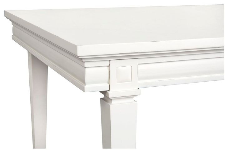 Silverwillow Egg Shell White 88" Extendable Rectangular Dining Table