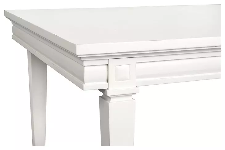 Willowbrook Egg Shell White 88" Extendable Rectangular Dining Table