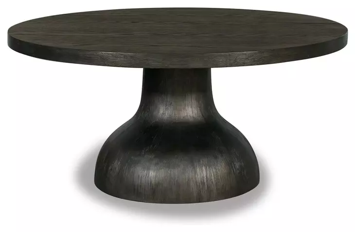 Saddlewood Coffee Bean Round Cocktail Table