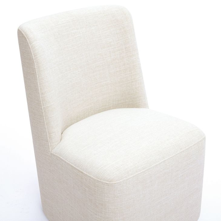 Melissa Cream Performance Fabric Upholstered Dining Chair