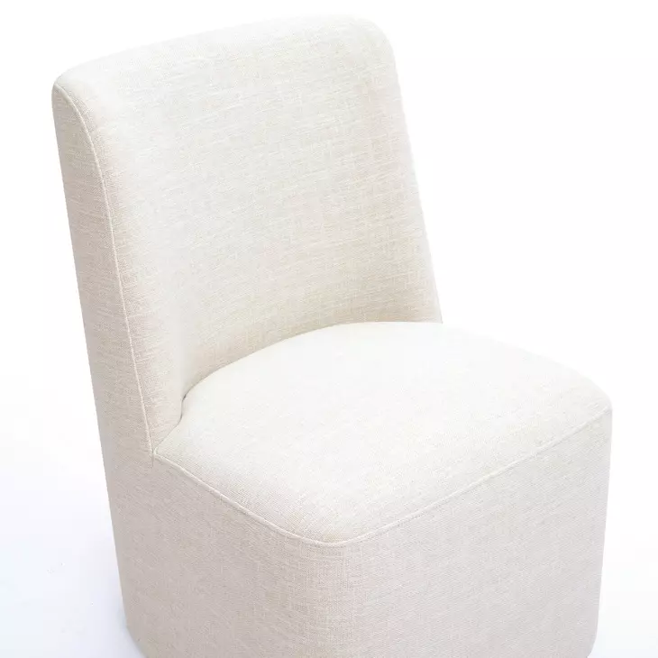 Melissa Cream Performance Fabric Upholstered Dining Chair