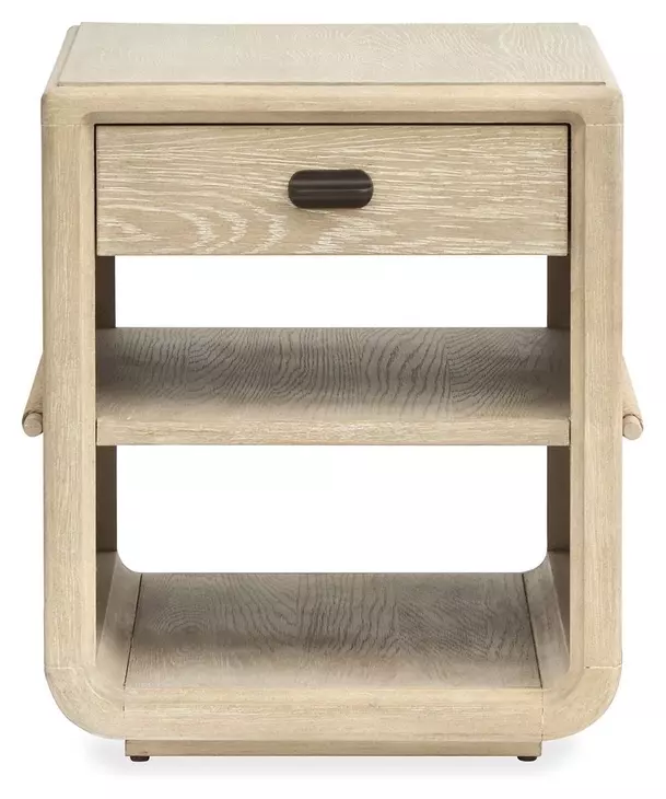 Sunset Cove Sanibel Brown Rectangular Chairside End Table