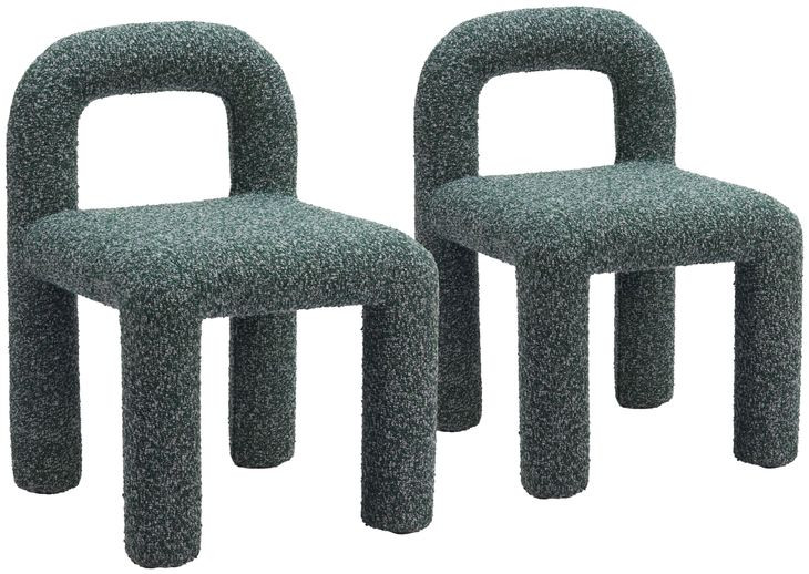 Arum Snowy Green Dining Chair Set Of 2