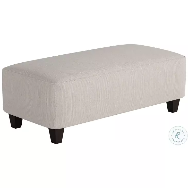 Truth or Dare Salt Off White Rectangular Cocktail Ottoman