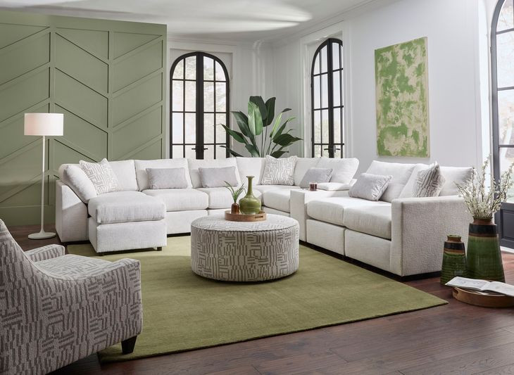 Turley Pearl Off White 93" Sofa