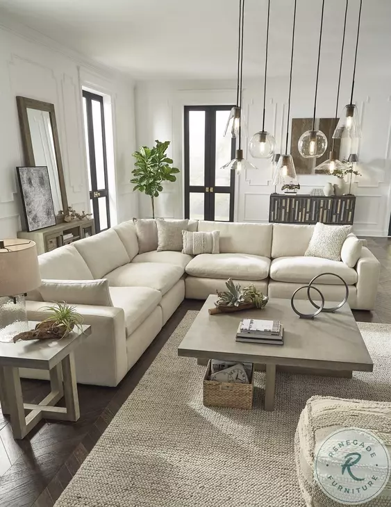 ★エリーザ★ Elyza Linen Modular Sectional From Home Gallery Stores