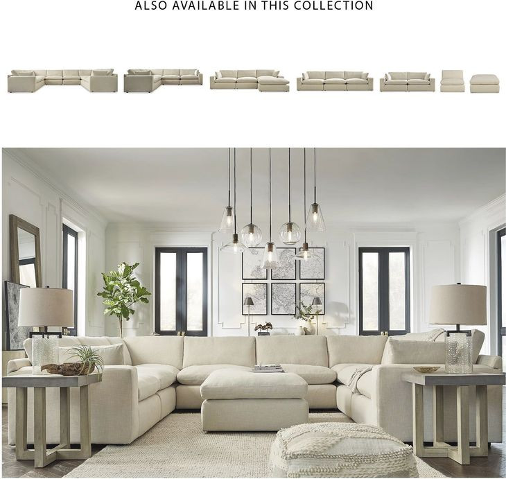 Elyza Linen Oversized Accent Ottoman