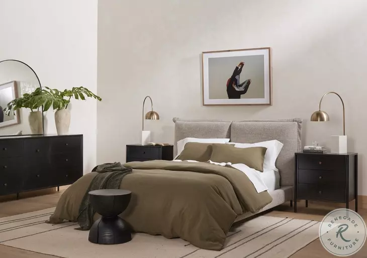 Aliza Black Pine End Table