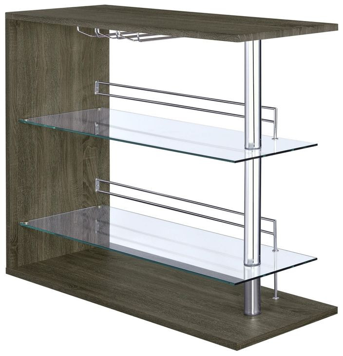 Prescott Grey Rectangular Bar Unit