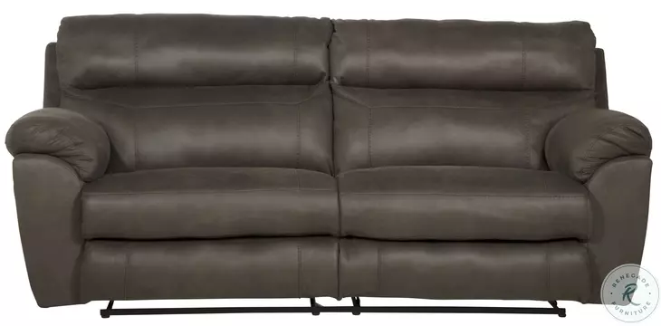 Atlas Charcoal Reclining 91" Sofa