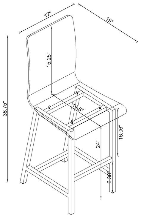 Juelia Chrome And Clear Acrylic Counter Height Stools Set of 2