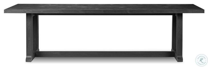 Otto Black Pine 110" Rectangular Dining Table