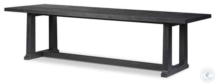 Otto Black Pine 110" Rectangular Dining Table