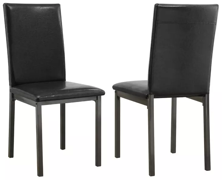 Garza Black Side Chair Set of 2