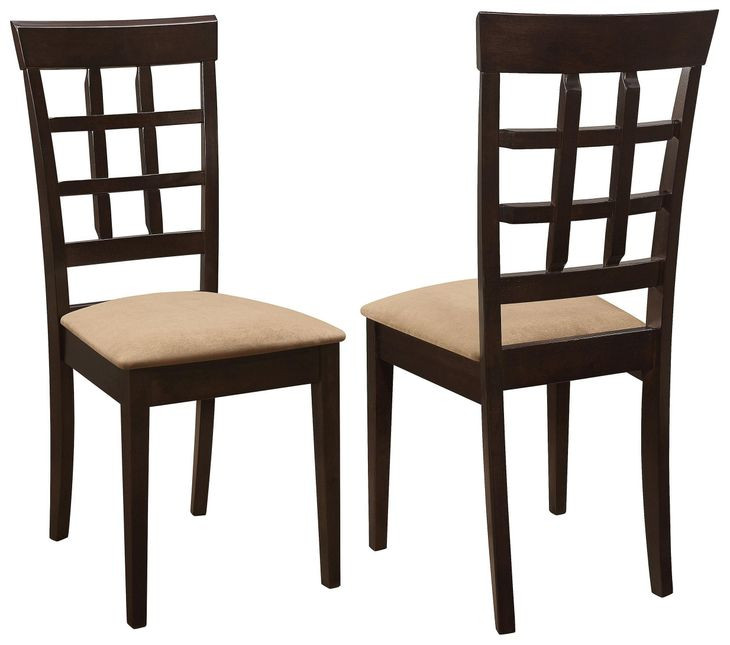 Gabriel Cappuccino Wheat Back Side Chair Set of 2
