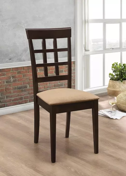 Gabriel Cappuccino Wheat Back Side Chair Set of 2