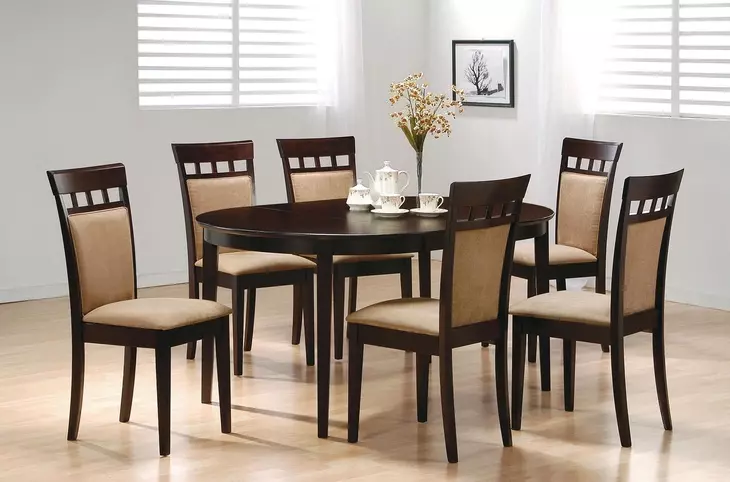 Gabriel Cappuccino Cushion Back Side Chair Set of 2