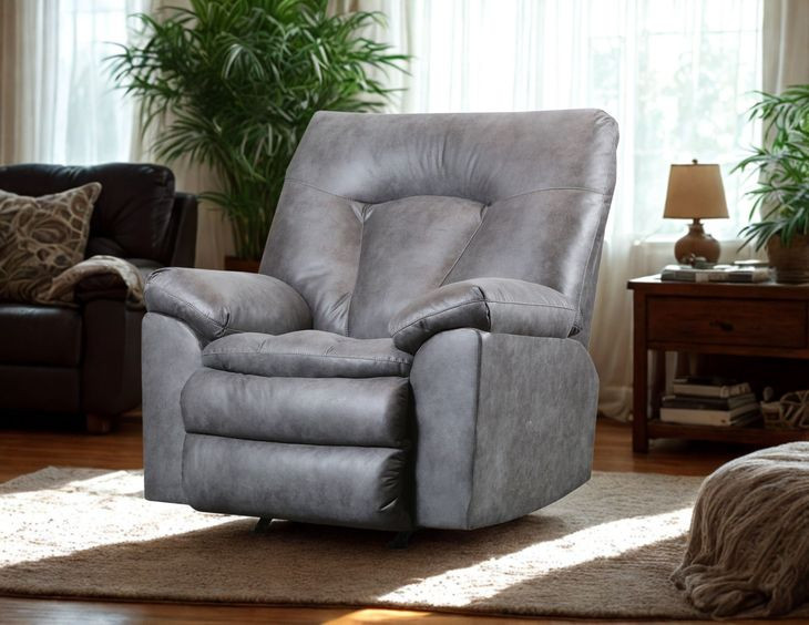 Bennett Gray Rocker Recliner