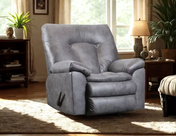 Bennett Light Gray Rocker Recliner