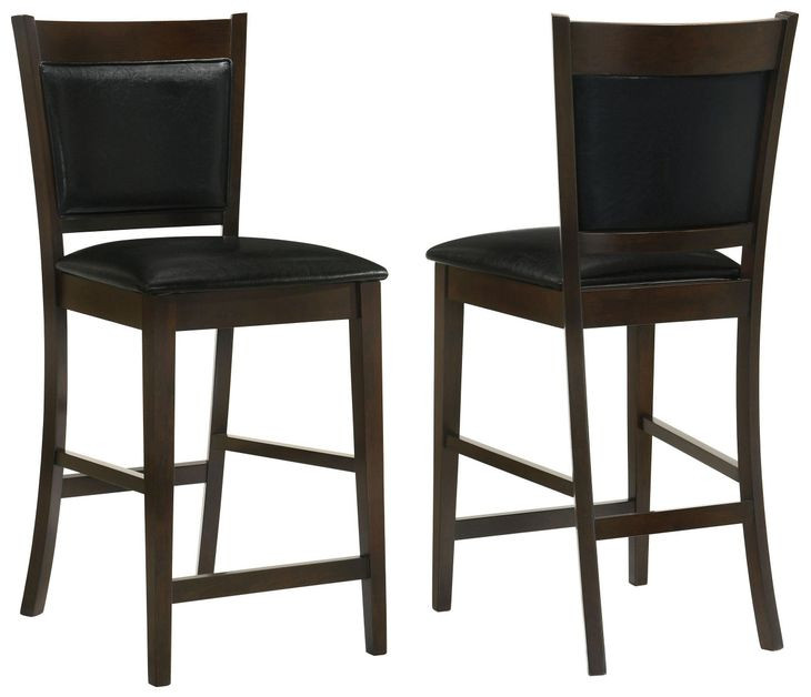 Jaden Black Counter Height Stool Set of 2