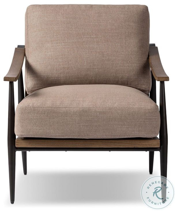 Kennedy Crypton Nomad Taupe Performance Fabric Chair