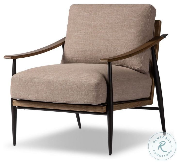 Kennedy Crypton Nomad Taupe Performance Fabric Chair