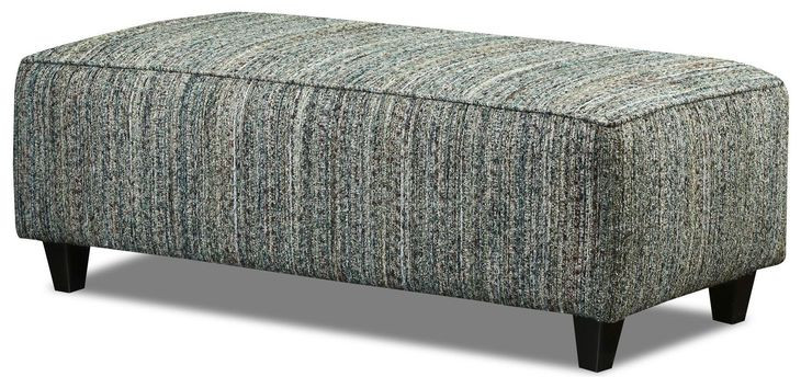 Opal Pine Green and Brown Rectangular Cocktail Ottoman