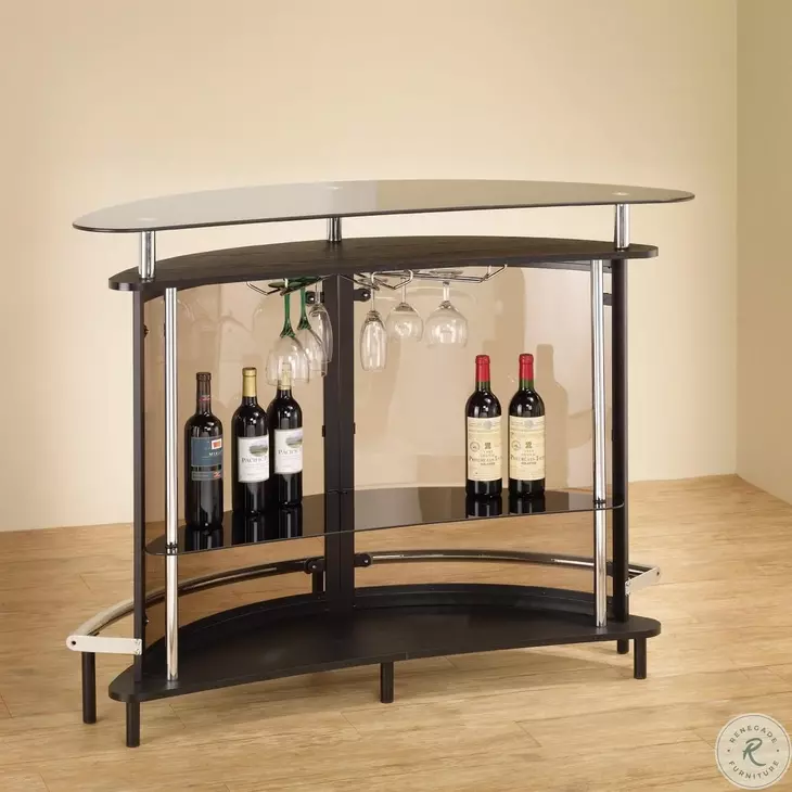 101065 Black Bar Table