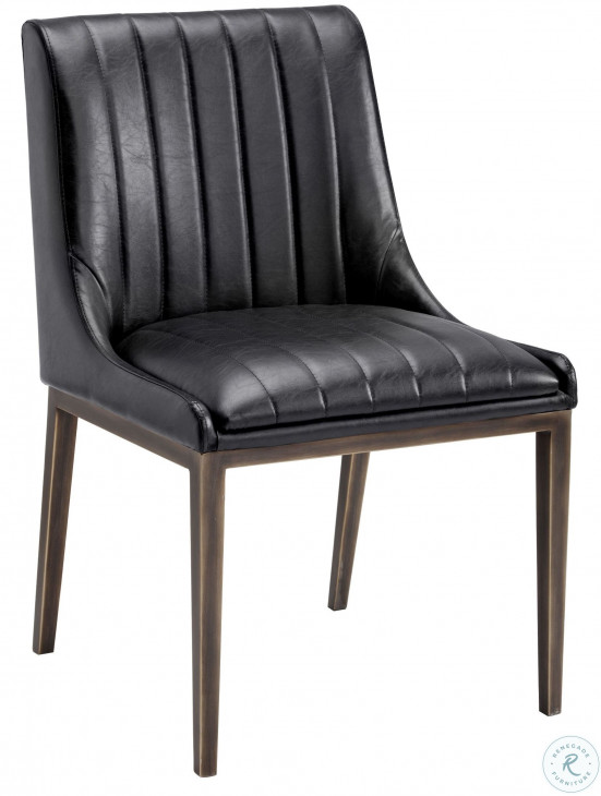 Halden Vintage Black Dining Chair Set of 2 from Sunpan Available at a