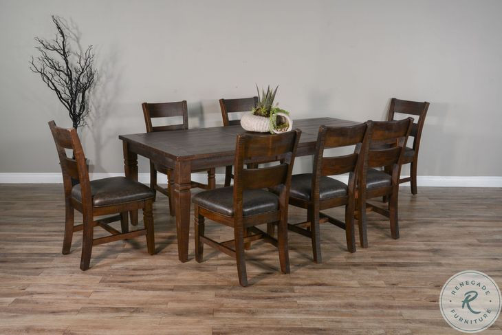 Havenstead Dark Brown 90" Extendable Rectangular Dining Table
